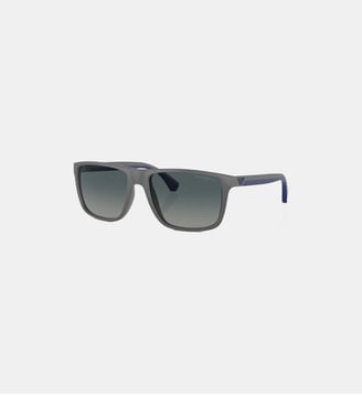 Lunettes de soleil Carré EA4033 - Emporio Armani - Gris mat