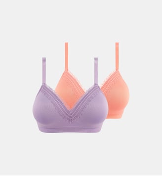 Lot De Trois Brassieres Sans Armatures Agathe Sans Complexe