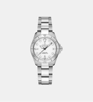 Montre automatique Ds action Blanc C0320071101100 - Certina - Argenté