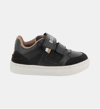 Sneakers con chiusura a strappo - BOSS Kidswear - Black
