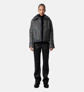 Veste Kady Shearling - Zadig&Voltaire - Gris anthracite