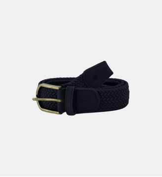 Ceinture tressée - Faguo - Bleu marine
