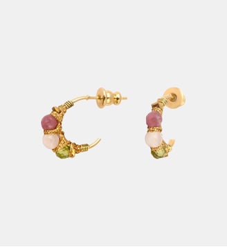Boucles d'oreilles créoles   - Panarea - Satellite - Multicolore