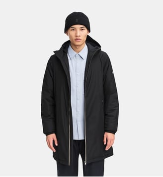 Parka imperméable coupe-vent à capuche - Aigle - Noir