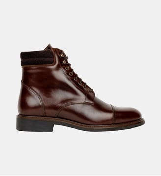Boots Gilford Cuir Pull-Up - Bobbies - Café