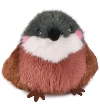 Peluche Les Cui-Cui Paradis Moineau - Histoire D'Ours - Gris