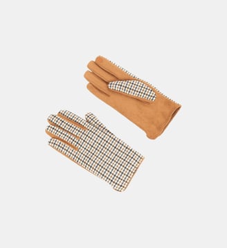 Gants nacara - Polyester recycle - Caroll - Marron foncé