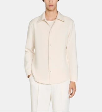 Chemise droite unisexe - Sandro - Écru
