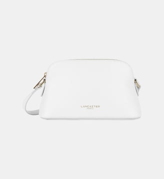 Petit sac demi lune Sierra Jia en cuir - Lancaster - Blanc cassé