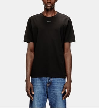 T-shirt avec micro logo métallique - Diesel - Noir