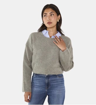 Pull À Manches Longues En Cachemire Alizee - Maison 123 - Amande