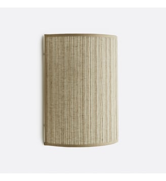 Applique en lin plissé H25 cm - La Redoute Interieurs - Naturel