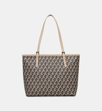 Sac cabas épaule Ikon - Lancaster - Marron nude
