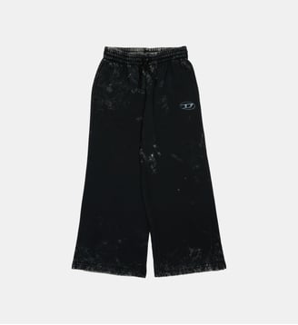Pantalon large en polaire marbrée - Diesel Kids - Noir