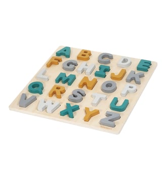 Puzzle ABC Caspar en bois - Kindsgut - Multicolore