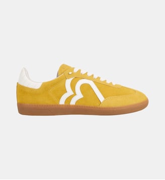 Baskets En Cuir Billie Suede Jaune - Bons Baisers - Jaune