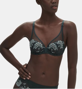 Soutien-gorge avec armatures décolleté plongeant - Vert Kolsaï - Simone Pérèle - Vert