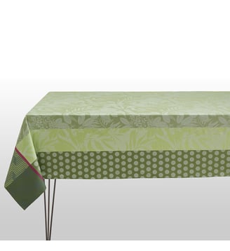 Nappe enduite Nature Urbaine - 100% coton enduction acrylique - Le Jacquard Francais - Vert prairie