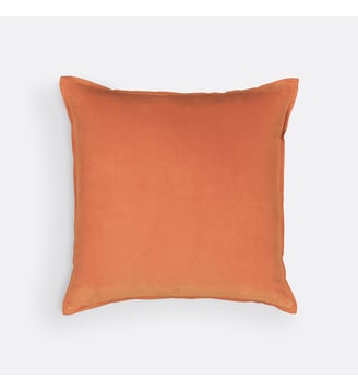 Housse de coussin velours uni - La Redoute Interieurs - Orange