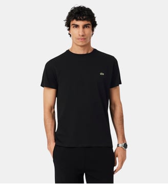 T-shirt coton Pima léger - Lacoste - Noir