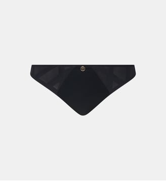 Tanga avec bijou - Chantelle - Noir