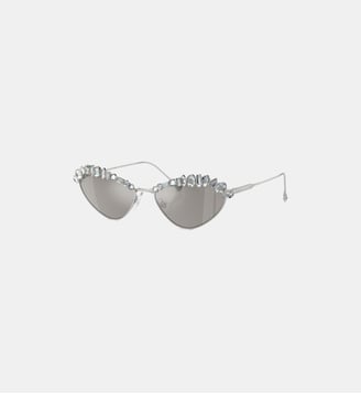Lunettes de soleil Irrégulier SK7009 - Swarovski - Argent