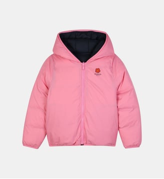 Doudoune réversible - Kenzo Kids - Rose tendre