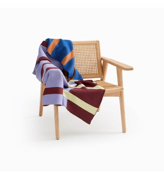 Plaid en jacquard géométrique - La Redoute Interieurs - Multicolore