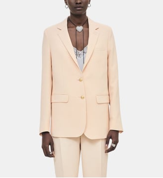 Veste de tailleur droite - The Kooples - Nude poudre