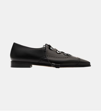 Rippley - Derbies En Cuir Brossé Noir Parallèle