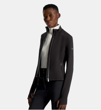 Veste technique lirvane col montant coupe très ajustée - Fusalp - Noir