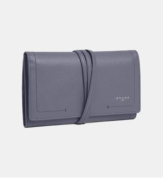 Coffret bijoux de voyage en cuir - Le Tanneur - Bleu acier