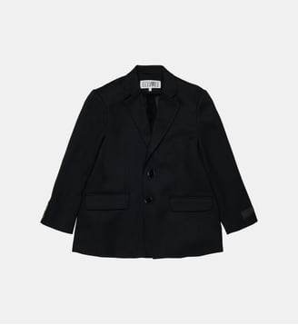 Blazer avec logo - MM6 Maison Margiela - Noir