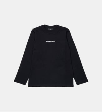 T-shirt à manches longues avec logo - Dsquared2 - Noir