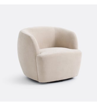 Fauteuil compact rotatif - La Redoute Interieurs - Beige