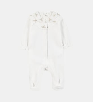 Pyjama -  velours broderie - Tartine Et Chocolat - Blanc