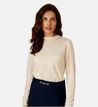 Pull col rond uni SOLFE La Petite Etoile