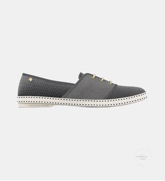 Espadrilles en mesh - Rivieras - Gris foncé