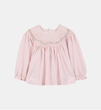 Blouse -  à smocks - Tartine Et Chocolat - Rose pâle