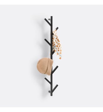 Porte-manteau mural en métal, Anela - So'Home - Noir