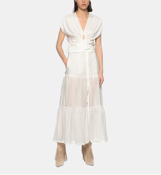 Top croisé à découpe - Pinko - Blanc