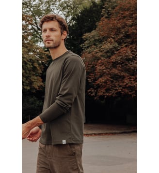 T-shirt manches longues Emilio - Jott - Army foncé
