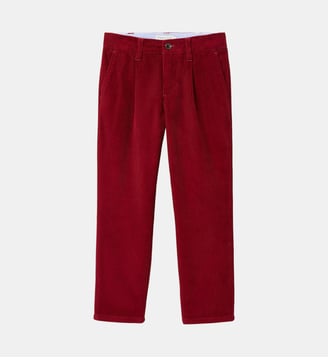 Pantalon Chino Garçon en velours - Cyrillus - Cerise