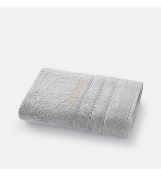 Drap de bain personnalisé 600g - La Redoute Interieurs - Gris clair