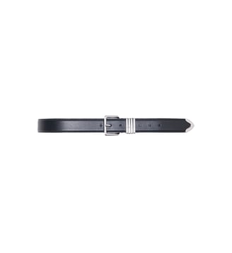 Ceinture en cuir lisse - Maje - Noir