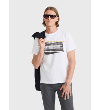 t-shirt mixte sérigraphié par Agnès b. - Agnès b. - Blanc