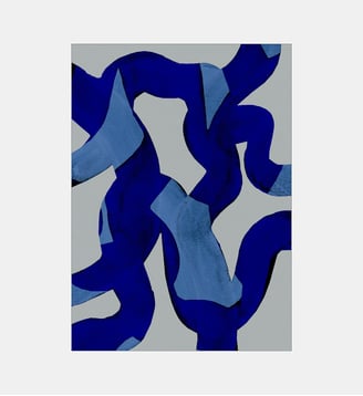 Poster   Abstract Brush Strokes 65X - Mareike Bohmer - Poster & Frame - Multicolore