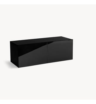 Caisson L110 x P42 cm, MDF laqué - AM.PM - Noir laqué