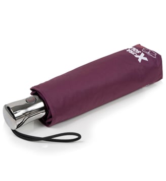 Parapluie xtra solide antiretournement, 28cm, déperlant, ouverture/fermeture automatique - Isotoner - Prune