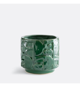 Cache-pot en céramique reliéfée, diamètre 21 cm La Redoute Interieurs